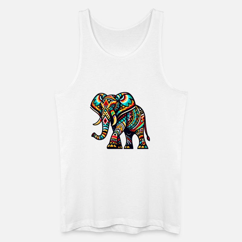Éléphant - Débardeur bio Homme - blanc