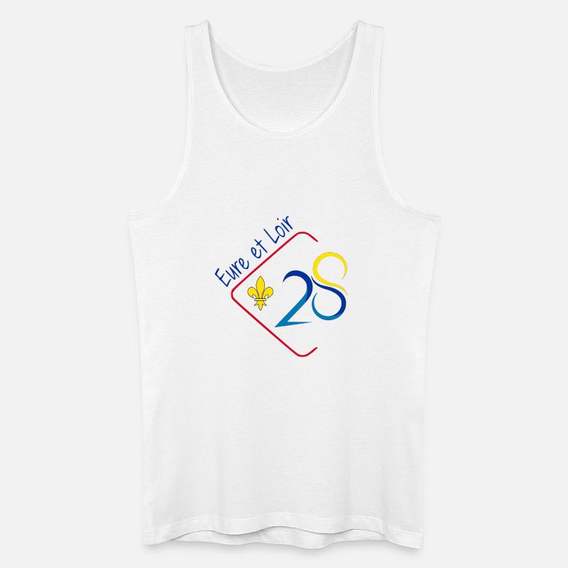 Eure et Loir - Männer Bio Tank Top - Weiß