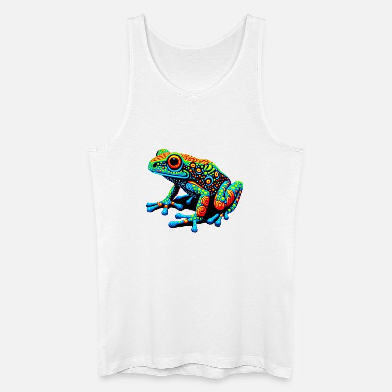 Frosch - Männer Bio Tank Top - Weiß