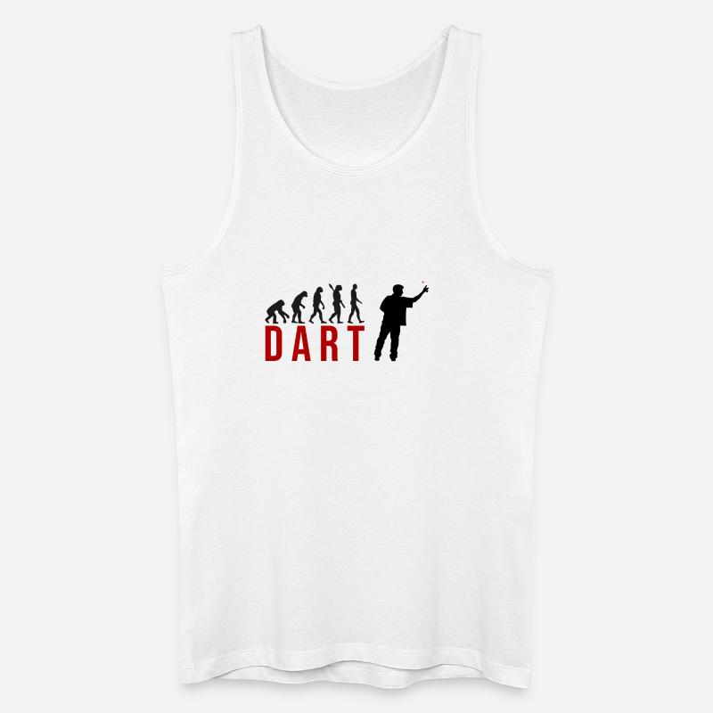 Ecolution Dart - Männer Bio Tank Top - Weiß