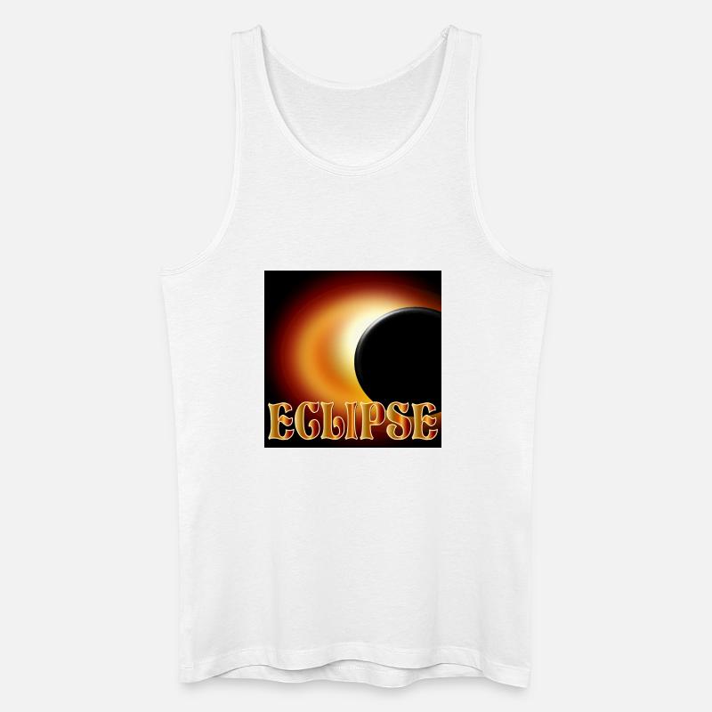 SOLAR ECLIPSE ECLIPSE ASTRONOMY - Men’s Organic Tank Top - white