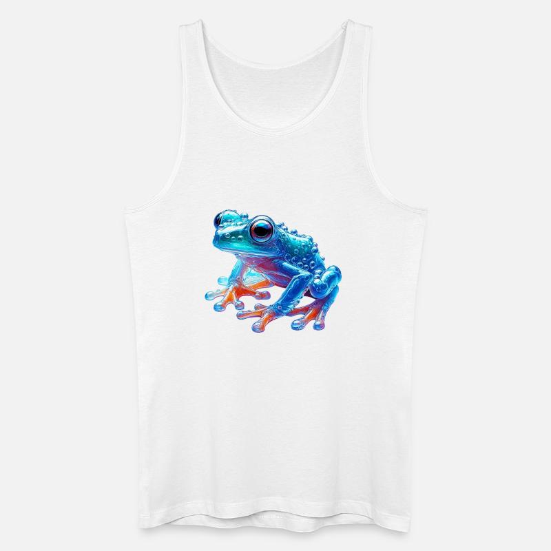 Frosch - Männer Bio Tank Top - Weiß