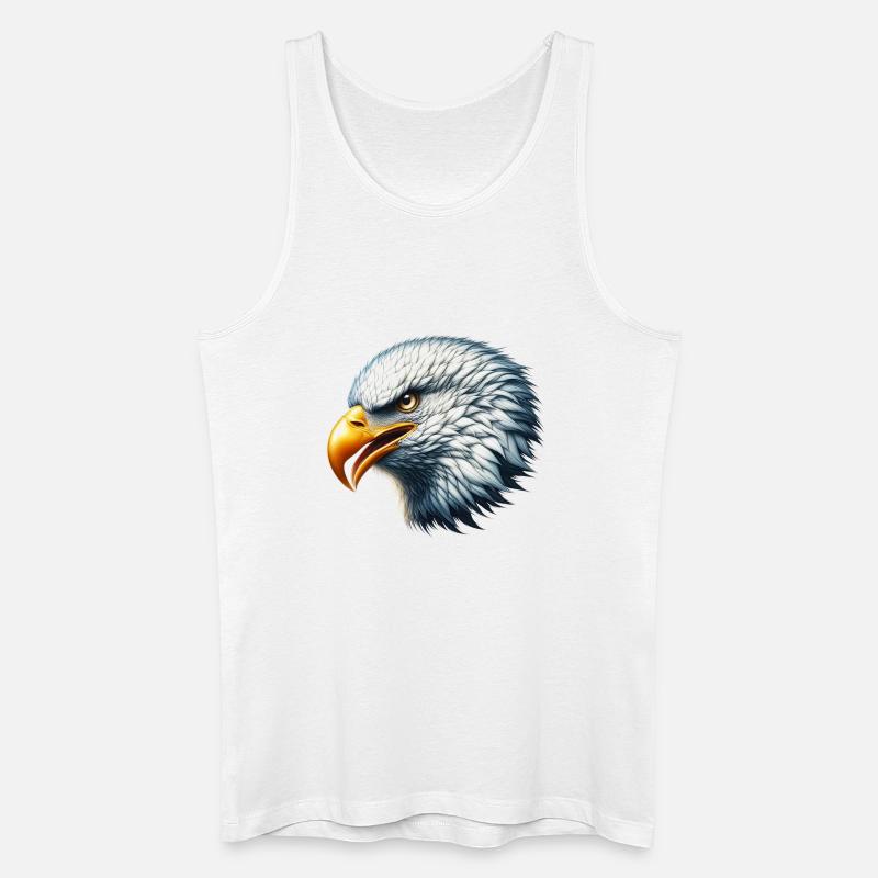 Adler - Männer Bio Tank Top - Weiß