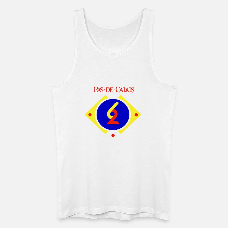 Pas de Calais - Männer Bio Tank Top - Weiß