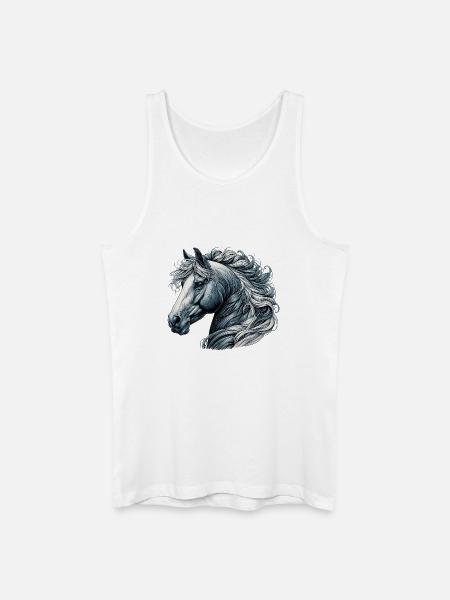 Horse - Men’s Organic Tank Top - white