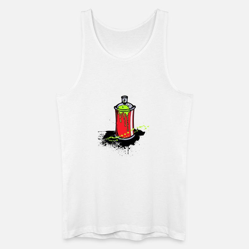 Kunst Strassenkunst Zeichnen Graffiti Spraydose - Männer Bio Tank Top - Weiß