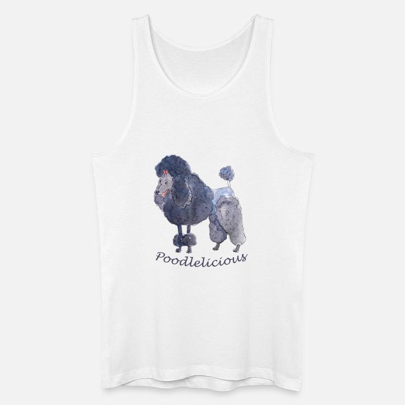 Pudel Pudel - Männer Bio Tank Top - Weiß