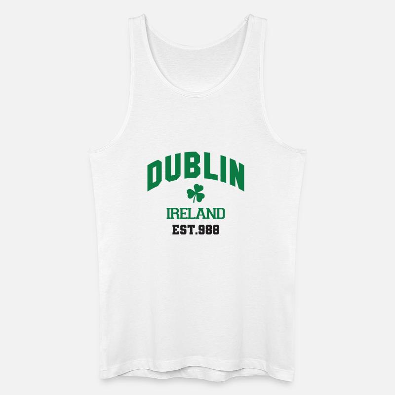 Dublino - Irlanda - Canotta ecologica da uomo - bianco