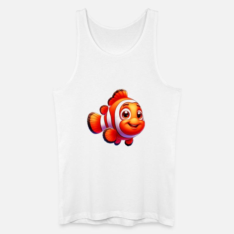 Clownfisch - Männer Bio Tank Top - Weiß