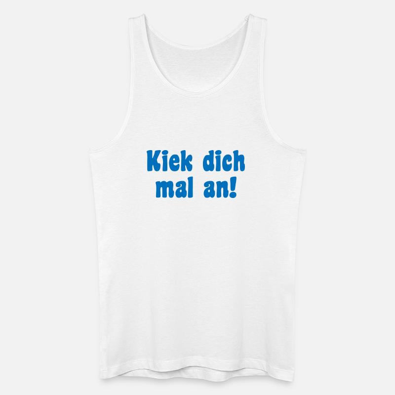Modell Spruch Berliner - Männer Bio Tank Top - Weiß