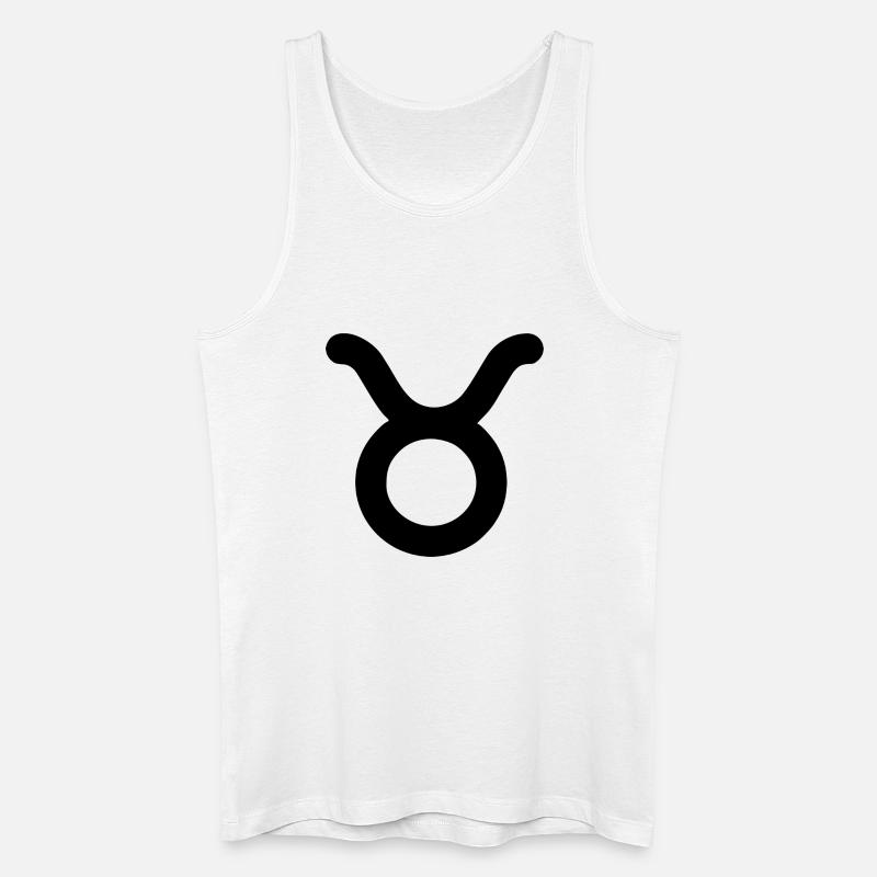 Sternzeichen Stier - Männer Bio Tank Top - Weiß