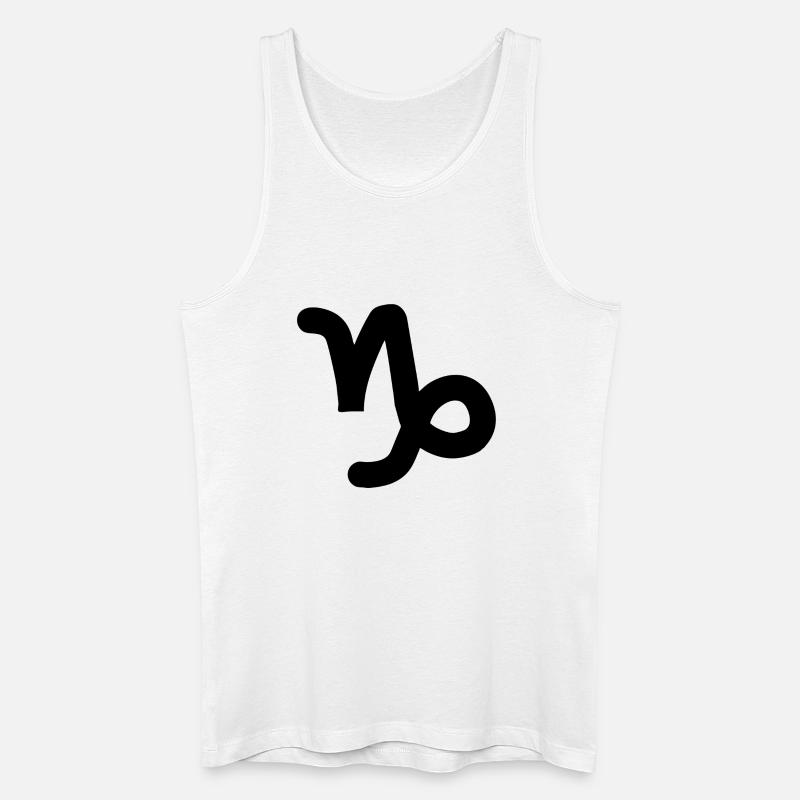 Steinbock Steinbock Steinbock Sternzeichen - Männer Bio Tank Top - Weiß