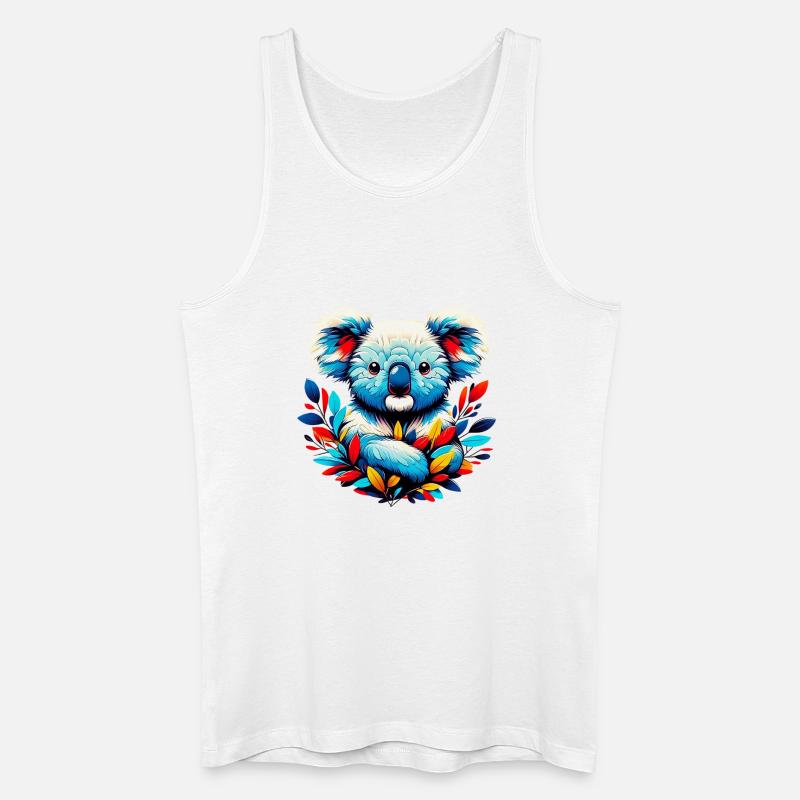 Koala - Männer Bio Tank Top - Weiß
