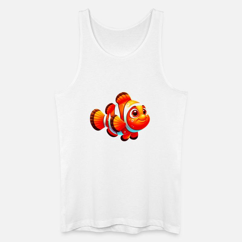 Clownfisch - Männer Bio Tank Top - Weiß