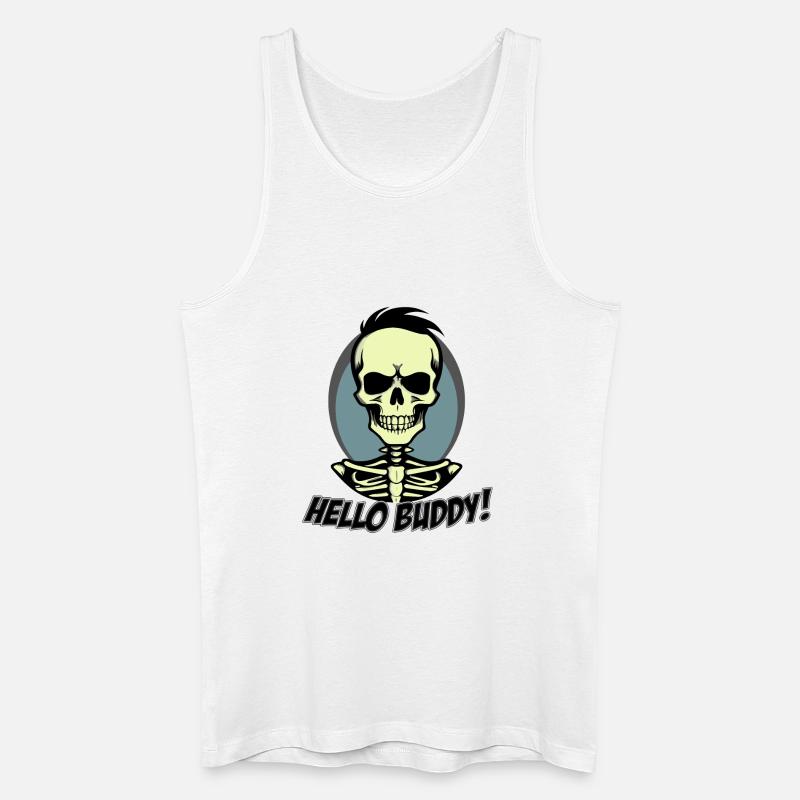 Hello Buddy 2 - Männer Bio Tank Top - Weiß