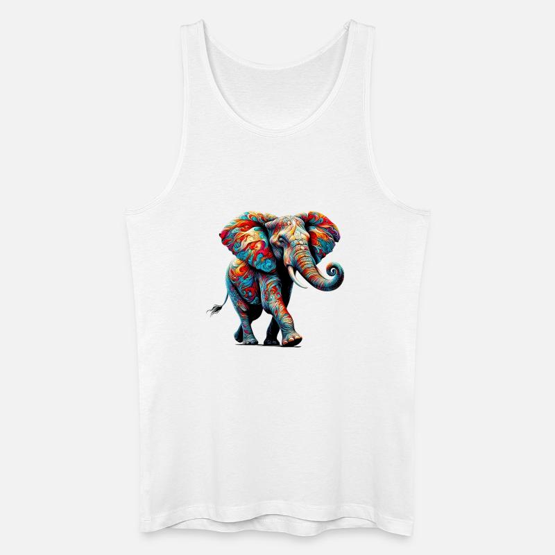 Elephant - Men’s Organic Tank Top - white