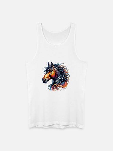 Cheval - Débardeur bio Homme - blanc