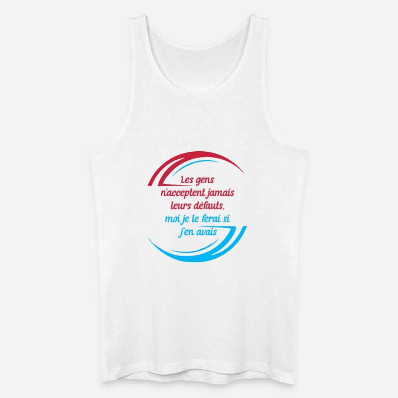 Die Fehler der Menschen - Männer Bio Tank Top - Weiß