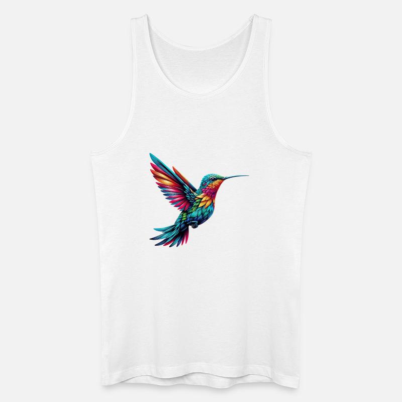 Kolibri - Männer Bio Tank Top - Weiß