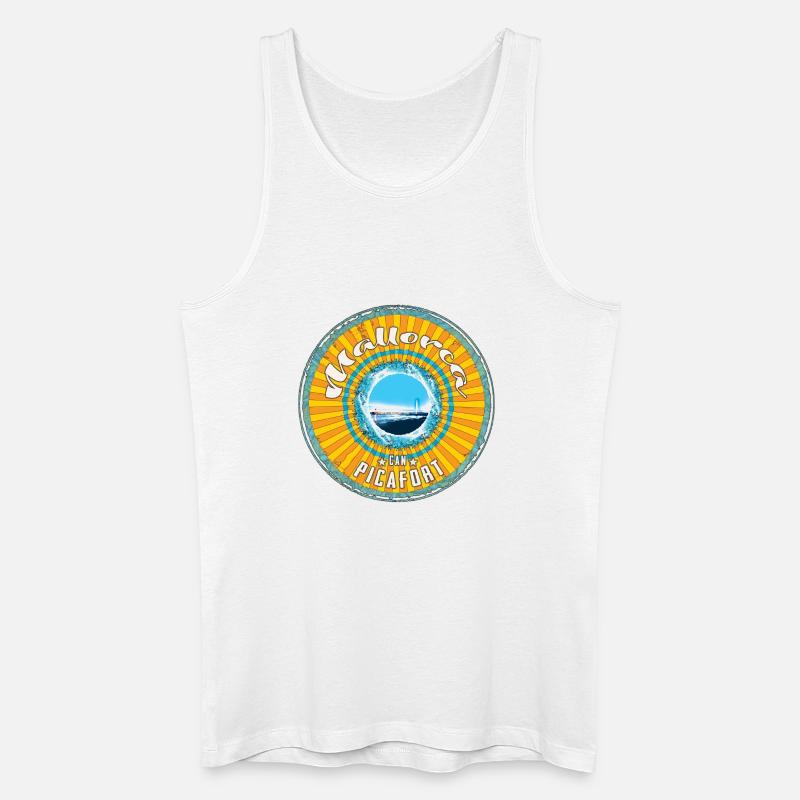 Mallorca Can Picafort - Männer Bio Tank Top - Weiß