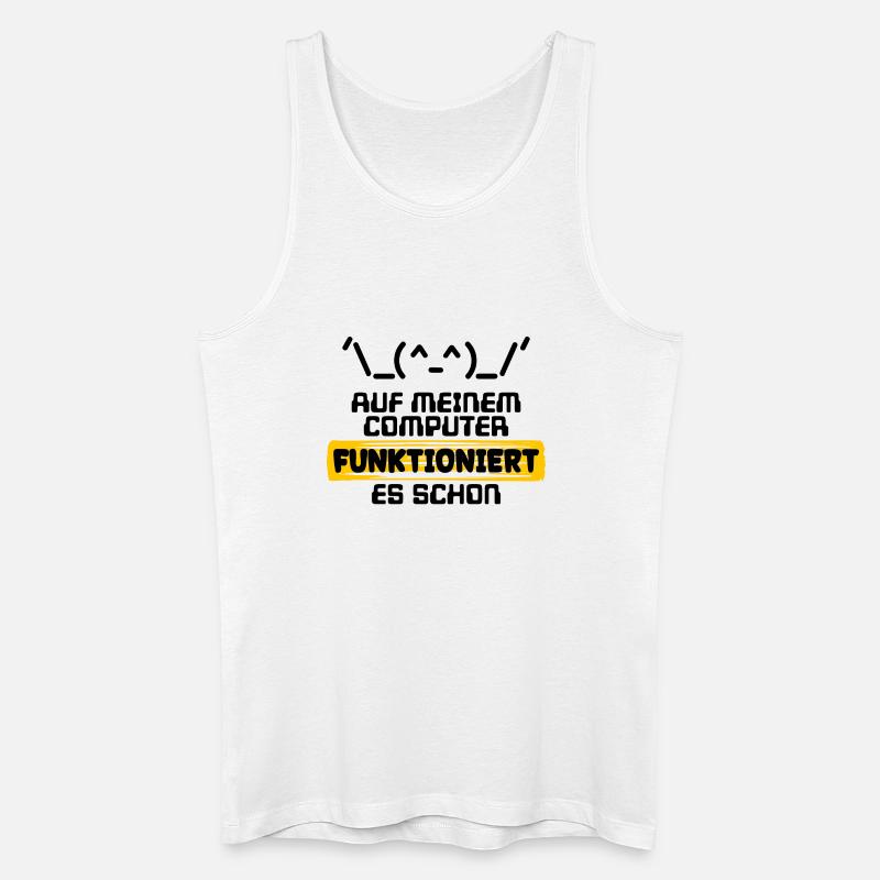 Developer Statement Code Skripting Programmierer - Männer Bio Tank Top - Weiß