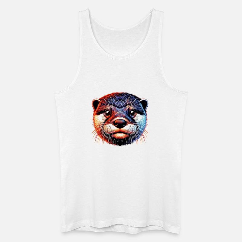 Otter - Männer Bio Tank Top - Weiß
