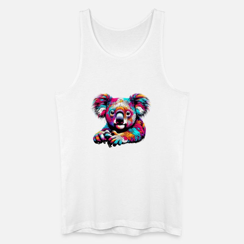Koala - Männer Bio Tank Top - Weiß