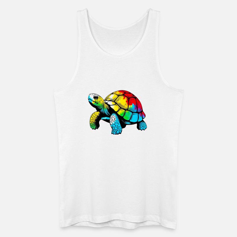 Schildkröte - Männer Bio Tank Top - Weiß