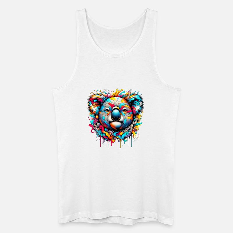 Koala - Männer Bio Tank Top - Weiß