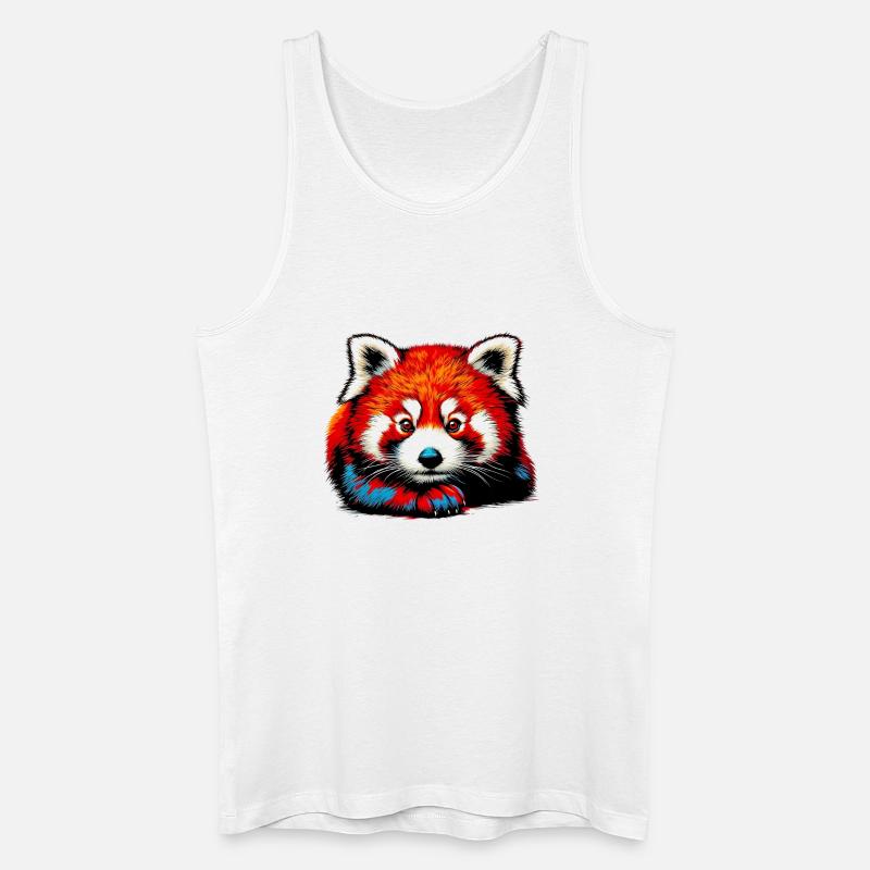 Kleiner Panda - Männer Bio Tank Top - Weiß