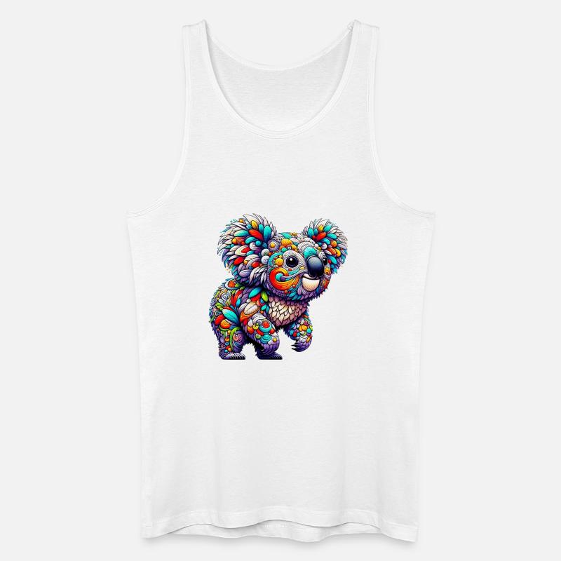 Koala - Männer Bio Tank Top - Weiß