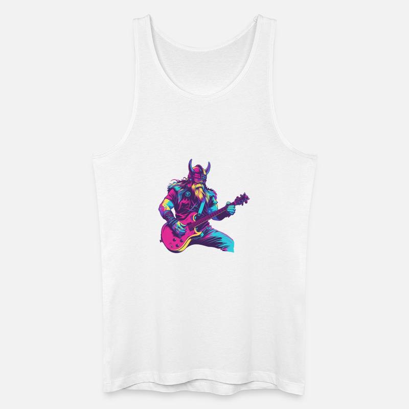 Schwerer Wikinger - Männer Bio Tank Top - Weiß