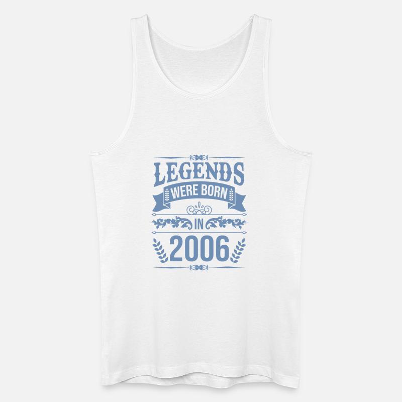 Legenden wurden 2006 geboren - Männer Bio Tank Top - Weiß