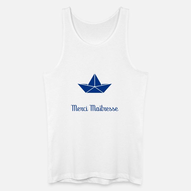 DANKE HERRIN - Männer Bio Tank Top - Weiß