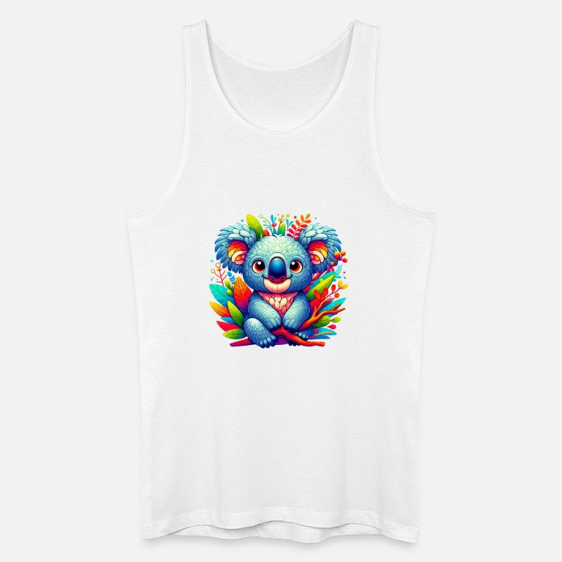 Koala - Männer Bio Tank Top - Weiß