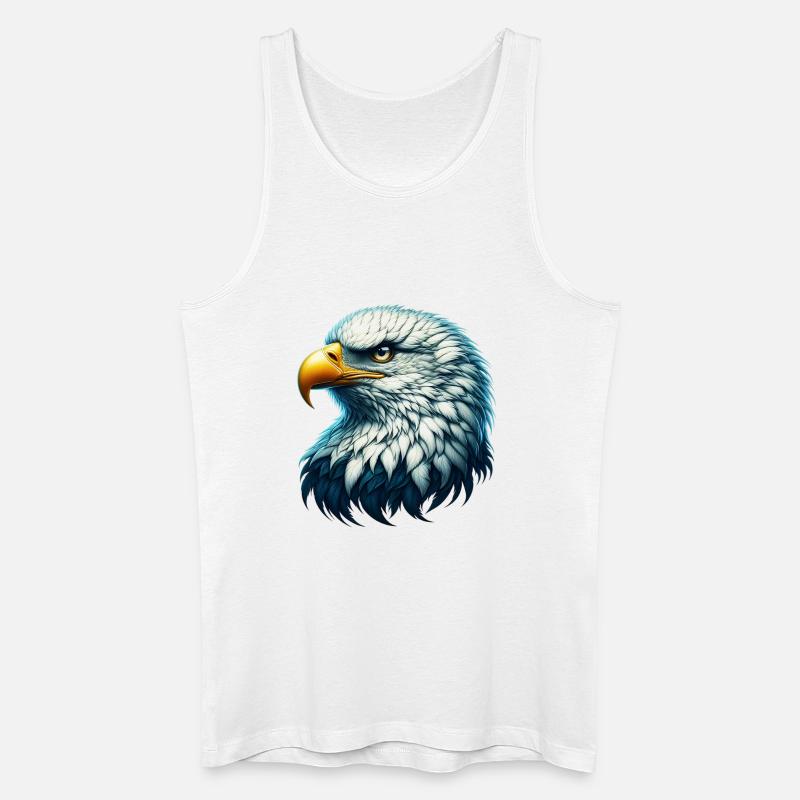 Adler - Männer Bio Tank Top - Weiß