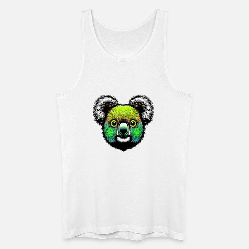 Koala - Männer Bio Tank Top - Weiß