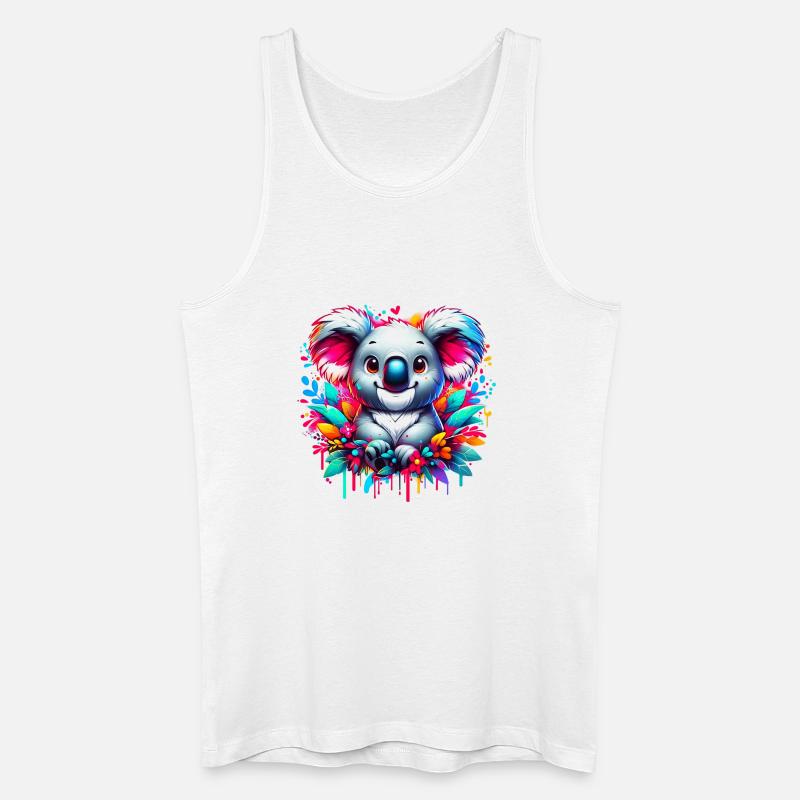 Koala - Männer Bio Tank Top - Weiß