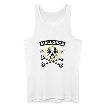Majorque – Per mille pirate sous les palmiers - Débardeur bio Homme - blanc - Devant