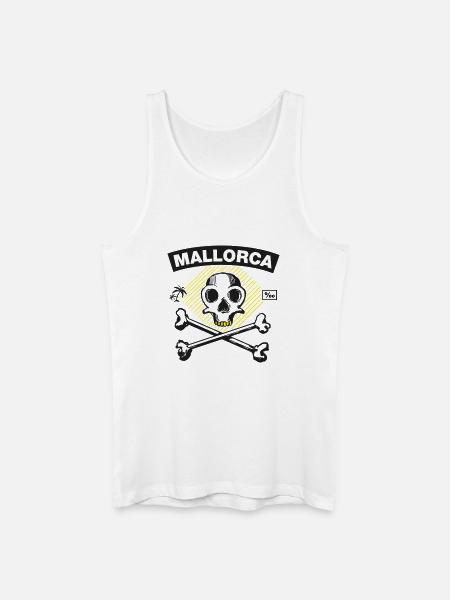 Mallorca – Per mille pirate under palm trees - Men’s Organic Tank Top - white