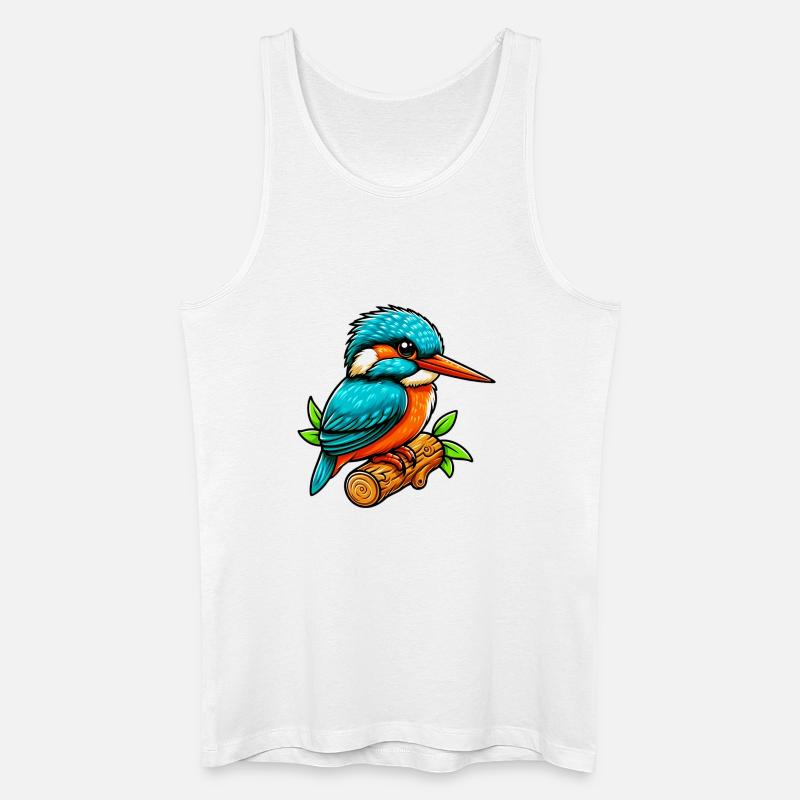 Eisvogel - Männer Bio Tank Top - Weiß