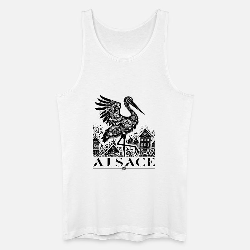 ELSASS - Männer Bio Tank Top - Weiß