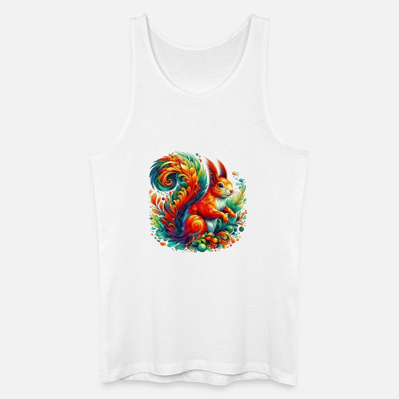 Eichhörnchen - Männer Bio Tank Top - Weiß