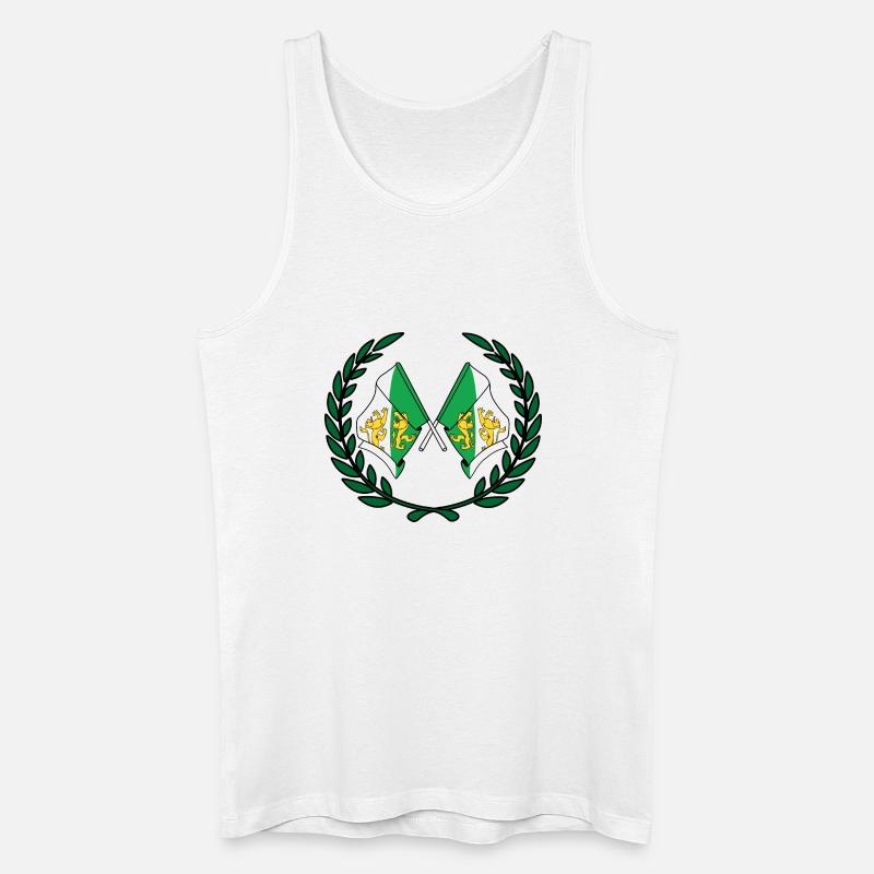 Fahnen Grafschaft Thurgau Schweiz Lorbeerkranz - Männer Bio Tank Top - Weiß