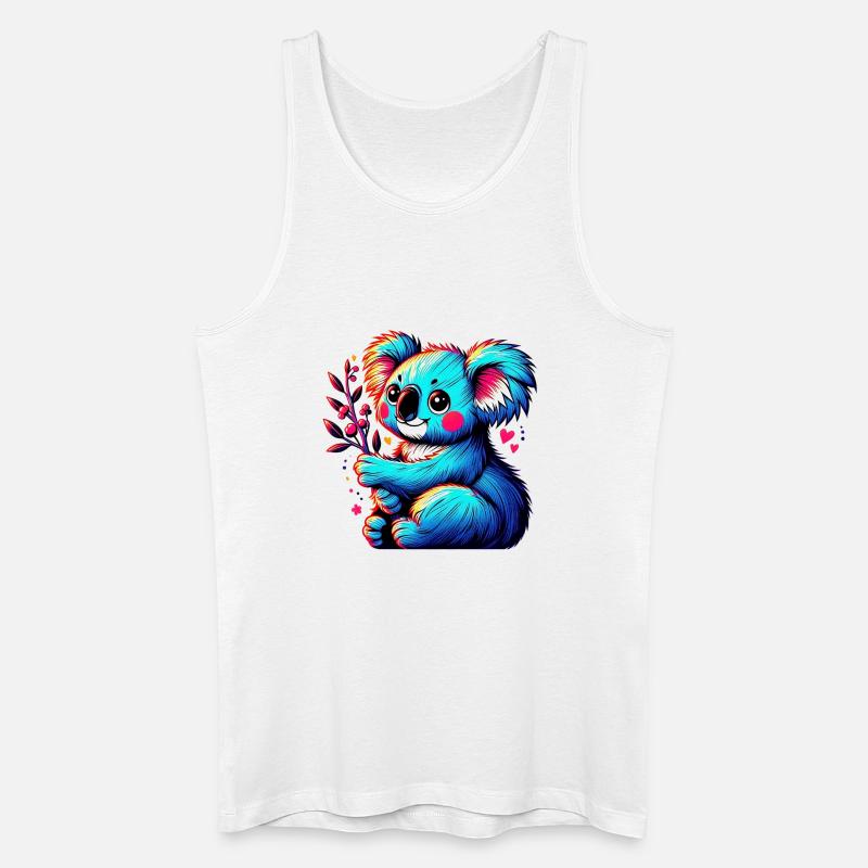 Koala - Männer Bio Tank Top - Weiß