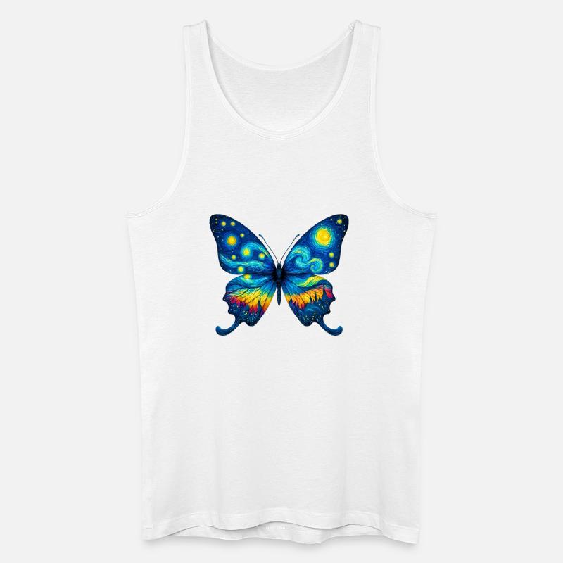 Schmetterling - Männer Bio Tank Top - Weiß