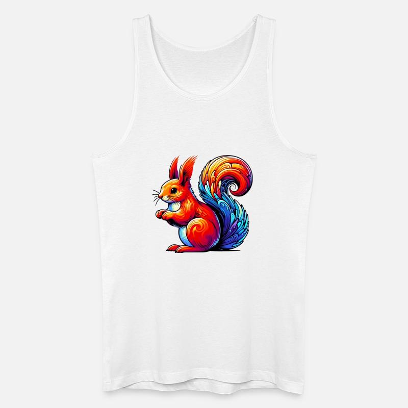 Eichhörnchen - Männer Bio Tank Top - Weiß