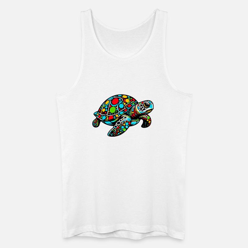 Schildkröte - Männer Bio Tank Top - Weiß