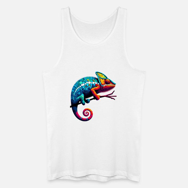 Chamäleon - Männer Bio Tank Top - Weiß