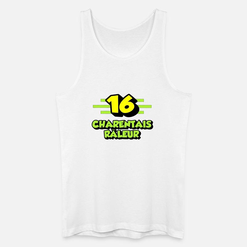 Beschwerdende Charentais - Männer Bio Tank Top - Weiß
